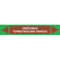 Lipdukas Grįžtamas termofikacinis vanduo - 5 vnt