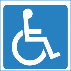 Lipdukas Invalido vairuojamas automobilis