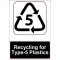 Lipdukas Recycling Type-5 Plastics