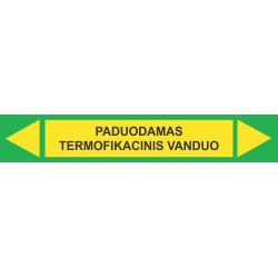 Lipdukas Paduodamas termofikacinis vanduo - 5 vnt