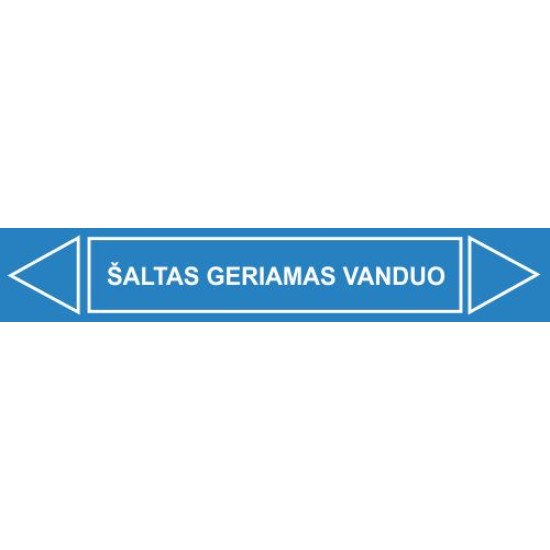 Lipdukas Šaltas geriamas vanduo - 5 vnt Lipdukas Šaltas geriamas vanduo - 5 vnt