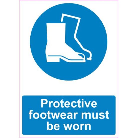 Lipdukas Protective footwear must be worn