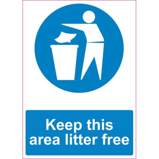 Lipdukas Keep this area litter free