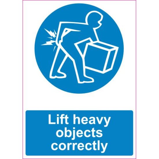 Lipdukas Lift heavy objects correctly