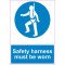 Lipdukas Safety harness must be worn