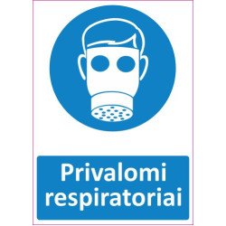 Lipdukas Privalomi respiratoriai