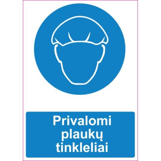 Lipdukas Privalomi plaukų tinkleliai