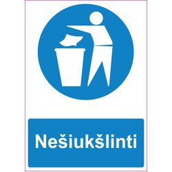 Lipdukas Nešiukšlinti