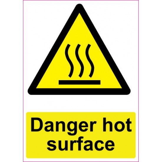 Lipdukas Danger hot surface