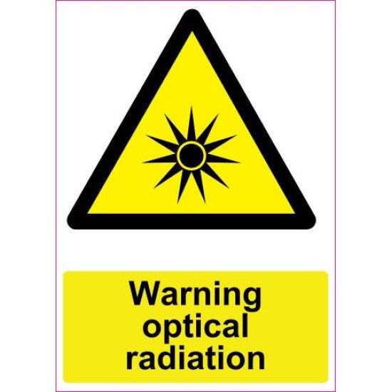 Lipdukas Warning optical radiation