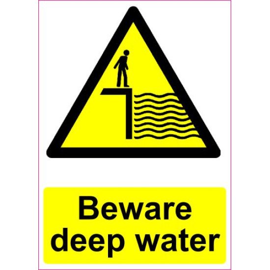 Lipdukas Beware deep water