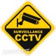 Įspėjamasis lipdukas Atsargiai! Stebi vaizdo kameros CCTV 002