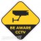 Įspėjamasis lipdukas Atsargiai! Stebi vaizdo kameros CCTV 008