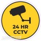 Įspėjamasis lipdukas Atsargiai! Stebi vaizdo kameros CCTV 009