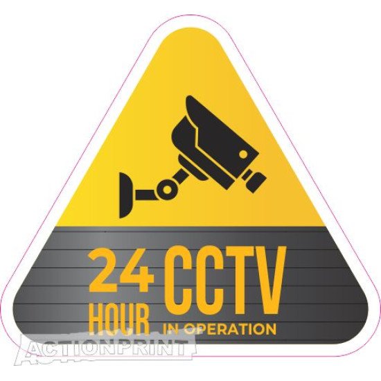 Įspėjamasis lipdukas Atsargiai! Stebi vaizdo kameros CCTV 013