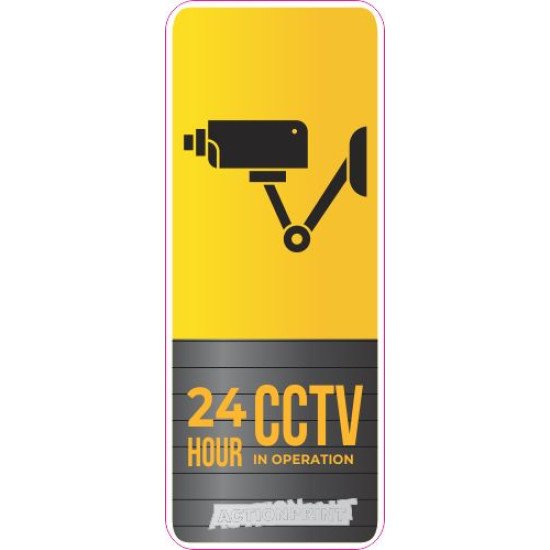 Įspėjamasis lipdukas Atsargiai! Stebi vaizdo kameros CCTV 022