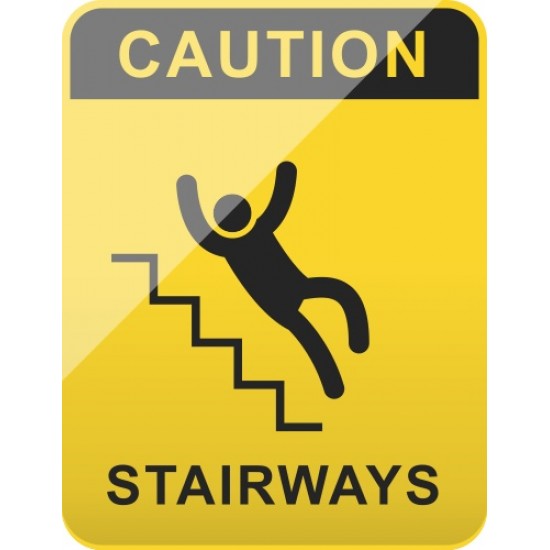 Lipdukas Caution - Stairways
