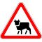 Lipdukas Gyvulių pergina - kelio ženklas 130