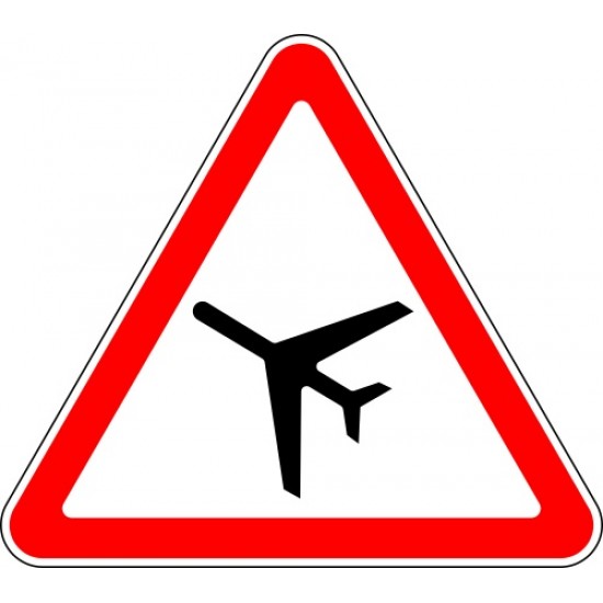Lipdukas Lėktuvai - kelio ženklas 134