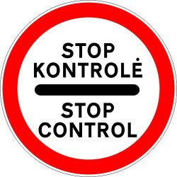 Lipdukas Kontrolė kelio ženklas 321