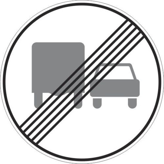 Lipdukas Lenkimo krovininiais automobiliais draudimo pabaiga draudžiama kelio ženklas 328
