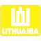 Lipdukas Lithuania ženklas baltas geltoname fone