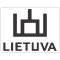 Lipdukas Lietuva ženklas juodas baltame fone
