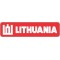 Lipdukas Lithuania ženklas baltas raudoname fone