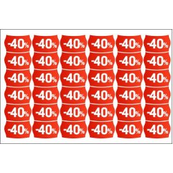 Nuolaidų lipdukų rinkinys - 40