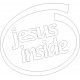 Lipdukas Jesus inside (Jėzus viduje,  įvairios spalvos)