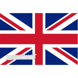 Nacionalinis vėliavos lipdukas - Jungtinė Didžiosios Britanijos ir Šiaurės Airijos Karalystė 