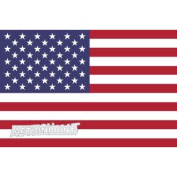 Nacionalinis vėliavos lipdukas - Jungtinės Amerikos valstijos, JAV