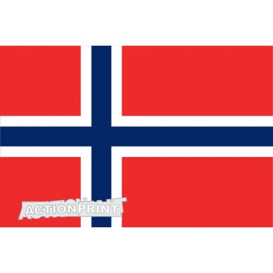 Nacionalinis vėliavos lipdukas - Norvegija