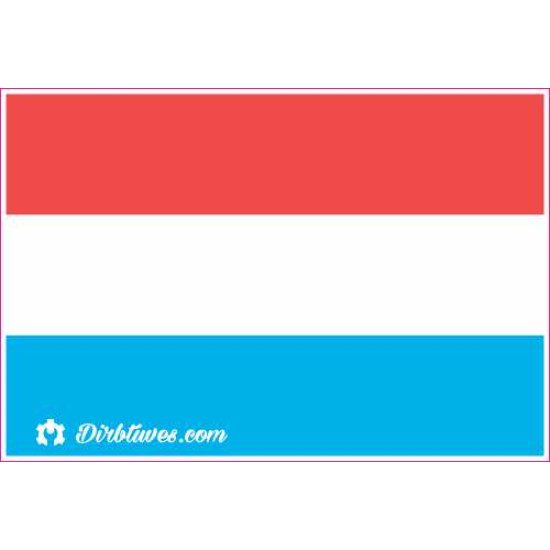 Nacionalinis vėliavos lipdukas - Liuksemburgas