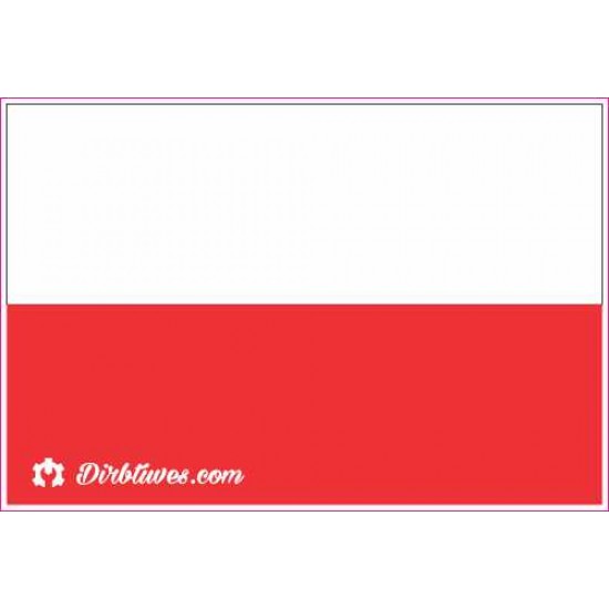 Nacionalinis vėliavos lipdukas - Lenkija