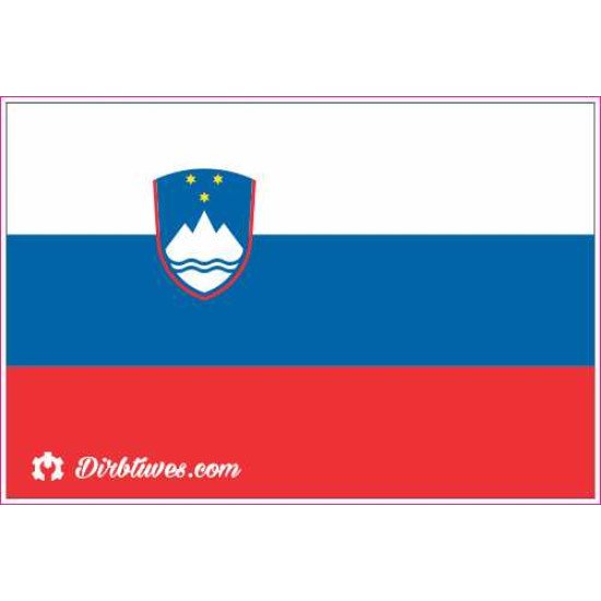 Nacionalinis vėliavos lipdukas - Slovėnija Nacionalinis vėliavos lipdukas - Slovėnija