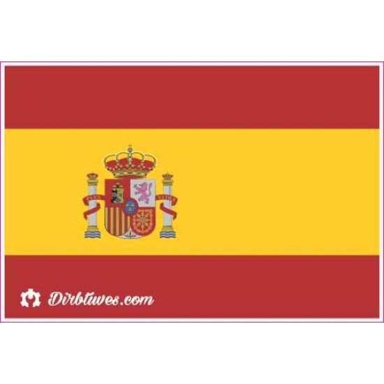 Nacionalinis vėliavos lipdukas - Ispanija