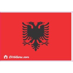 Nacionalinis vėliavos lipdukas - Albanija