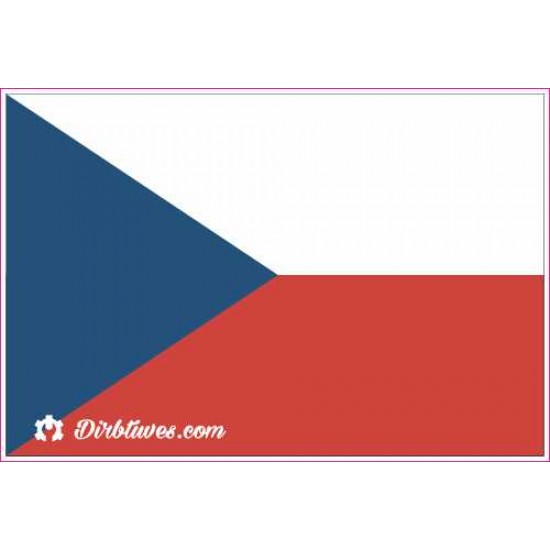 Nacionalinis vėliavos lipdukas - Čekija