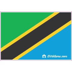 Nacionalinis vėliavos lipdukas - Tanzanija