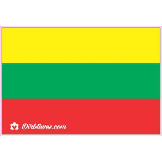 Nacionalinis vėliavos lipdukas - Lietuva Nacionalinis vėliavos lipdukas - Lietuva