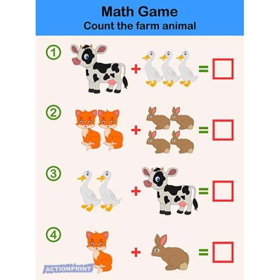 Plakatas mokomasis Matematinis žaidimas vaikams 0001