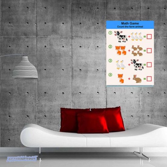 Plakatas mokomasis Matematinis žaidimas vaikams 0001