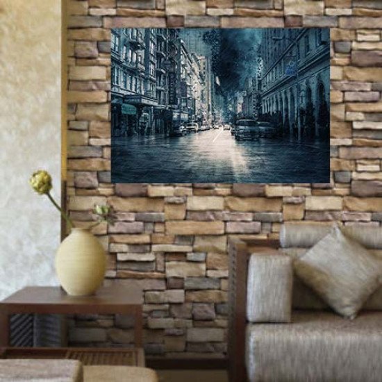 Plakatas Audra mieste