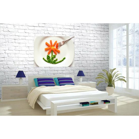 Plakatas Abstrakcija lėkštėje