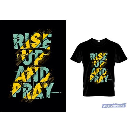 Marškinėliai Rise Up Pray