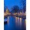 Fototapetas Naktiniai kanalai Amsterdame Olandijoje 200x270 cm