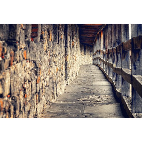 Fototapetai Viduramžių pilies sienos takas