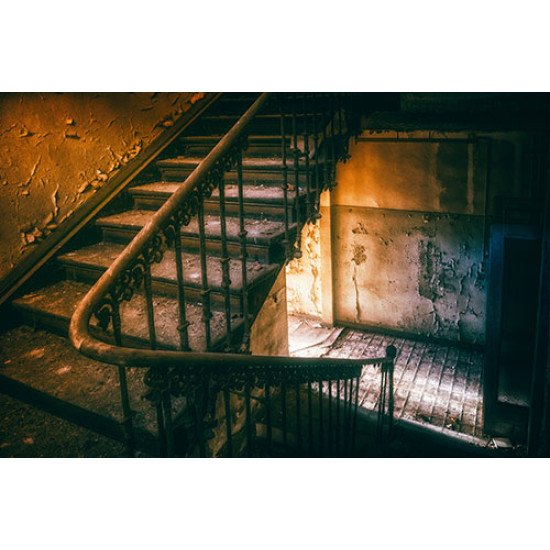 Fototapetai Apleisto pastato laiptai