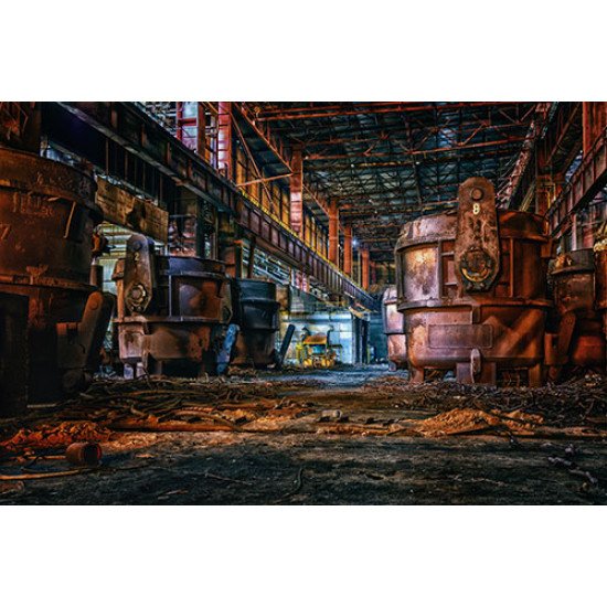 Fototapetai Apleista plieno gamykla